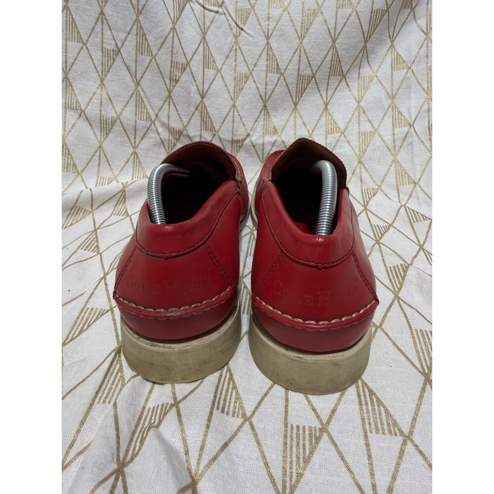Cole Haan Mens Resort Red Loafers 11M Slip On Driving Moccasins Casual Shoe - Picture 5 of 11